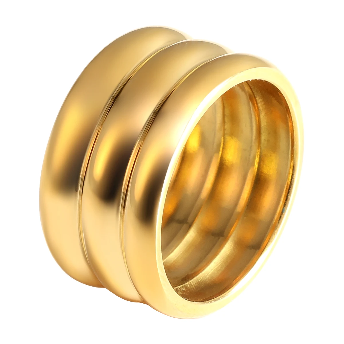 Waterproof Gemstone Rings Stainless Steel Rings Wedding Gifts Party Luxury Elegant Jewely
