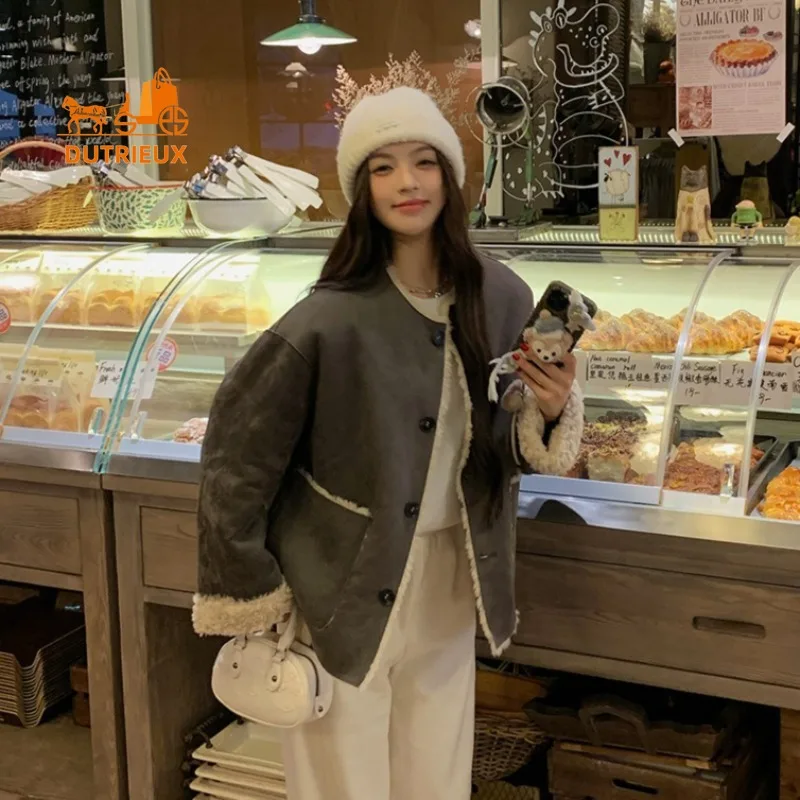 Double Faced Women Winter Real Wool Fur Coat, Warm Thickened 100% Wool Women Fur Jacket, Fashion Travel Work Real Leather Jacket