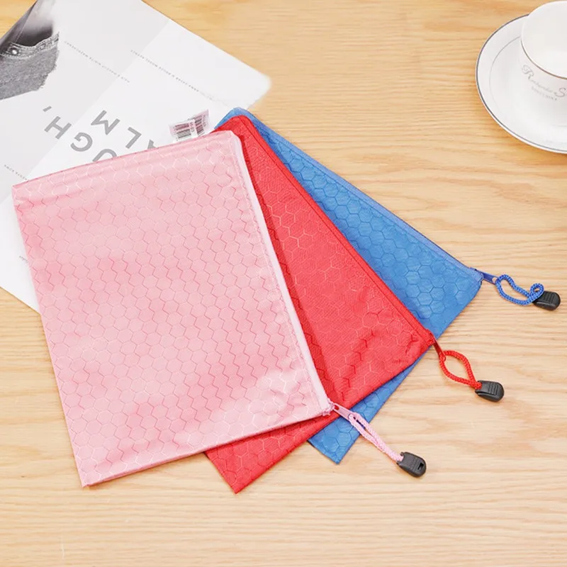 A4 1PCS/2PCS Large Capacity Waterproof Document Bag Student Office Stationery