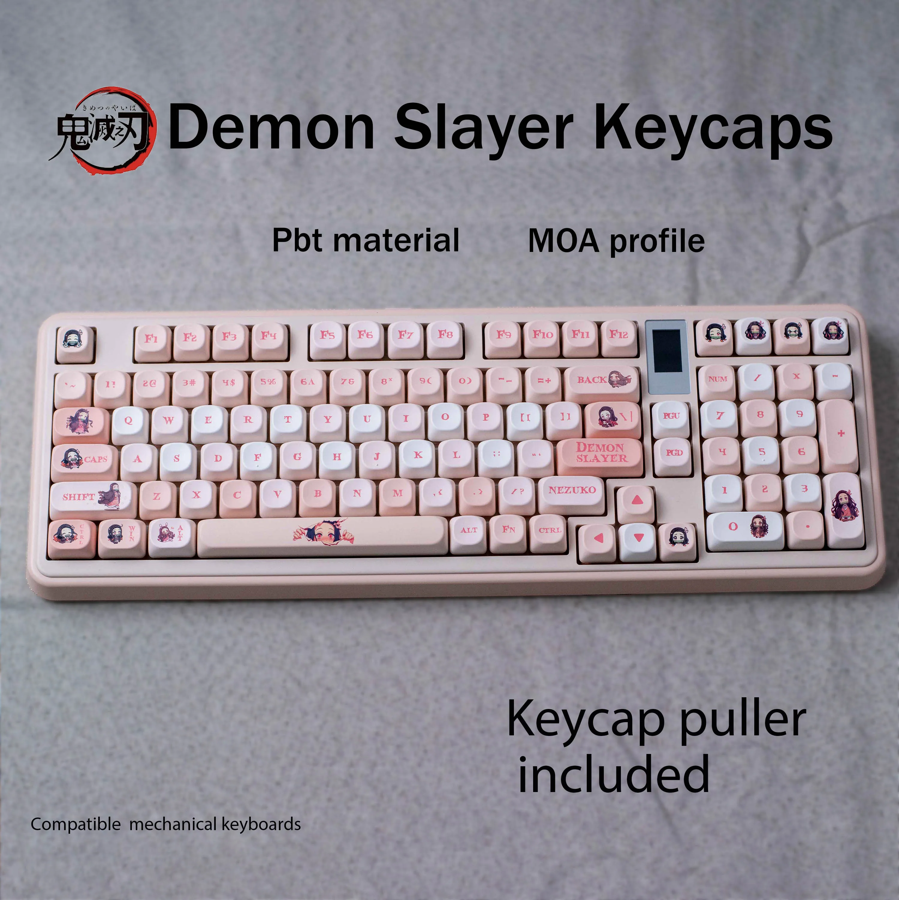 

Demon Slayer Family keycaps MOA profile Anime kawaii keycaps for mechanical keyboard