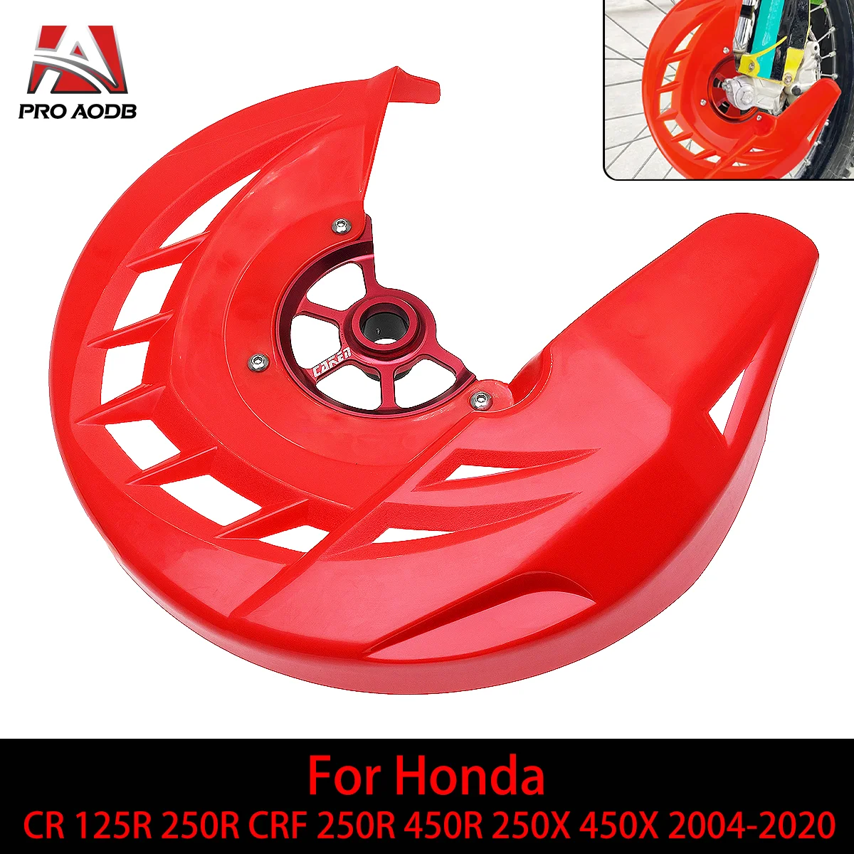 Protector de cubierta protectora de Rotor de disco de freno delantero para moto de cross, para Honda CR 125R 250R CRF 250R 450R 250RX 2004-2020, modelo, Etc.