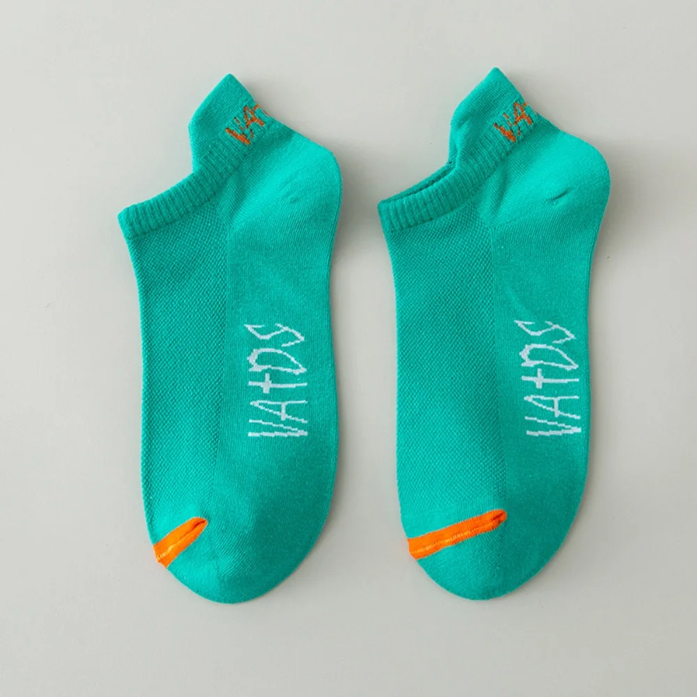 Reinforced Heel Color Breathable Quick-Drying Cushioned Ankle No Show Socks Short Low Cut Socks Socks Athletic Sports Socks