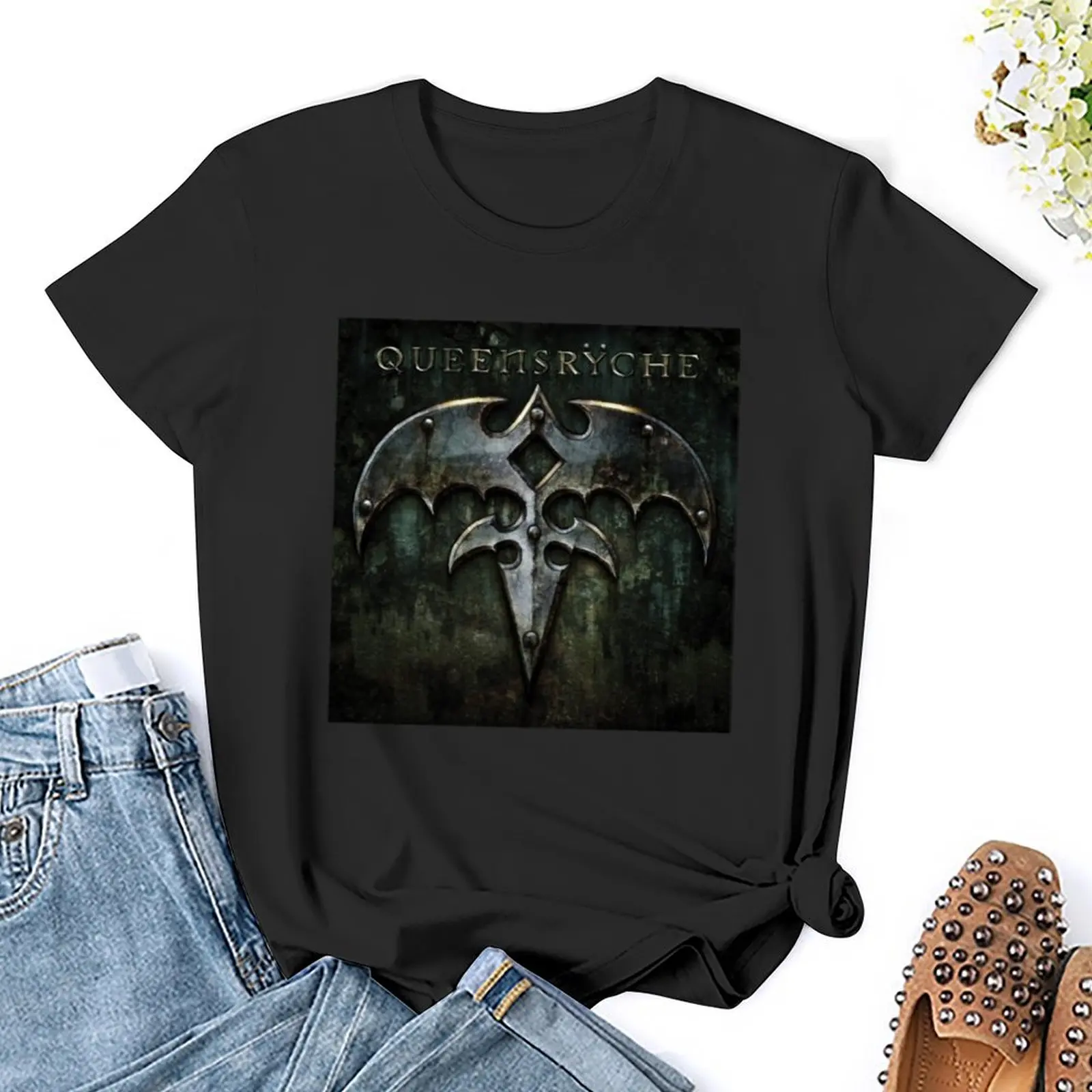 Queensryche-Camiseta clásica para mujer, tops de moda coreana, ropa para mujer