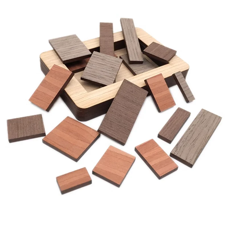 Nova lógica desafiadora de madeira cérebro teasers pacote post quebra-cabeça mente inteligência jogo educativo