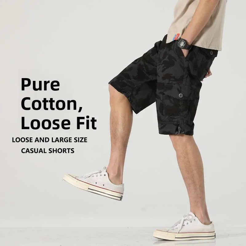 

Летняя мужская свободная посадка, тонкая, пятикетированная, из чистого хлопка, дышащая, универсальная, молодежная и динамичная, неэластичная, прямая...