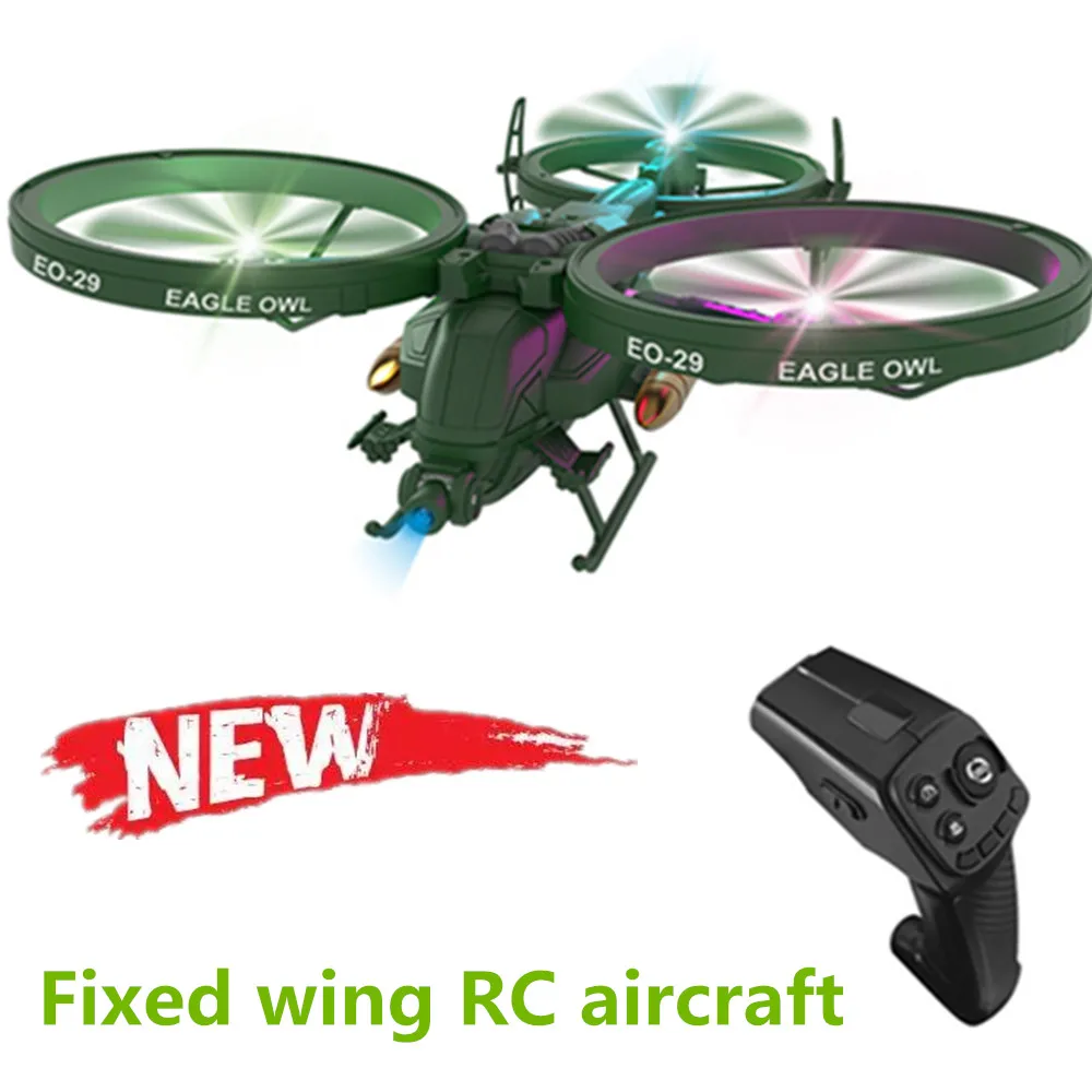 New RC Aircraft Fixed Wing Remote Control Handle Drone Rechargeable RC Helicopters Drone Toys Children's Gifts