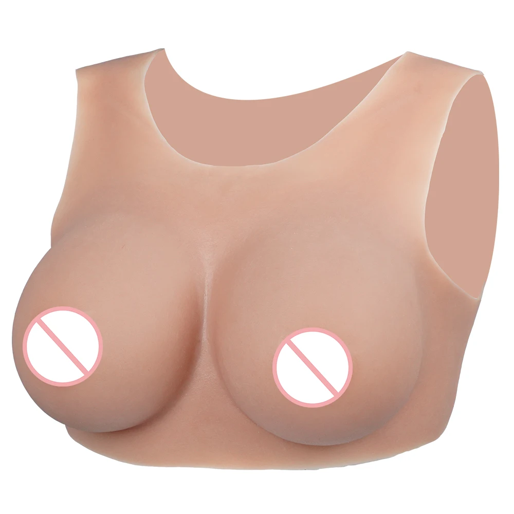 CYOMI Factory Promotion A-G Cup Realistic Silicone Breast Forms Round Neck Fake Boobs Tits For Transgender Drag Queen Shemale