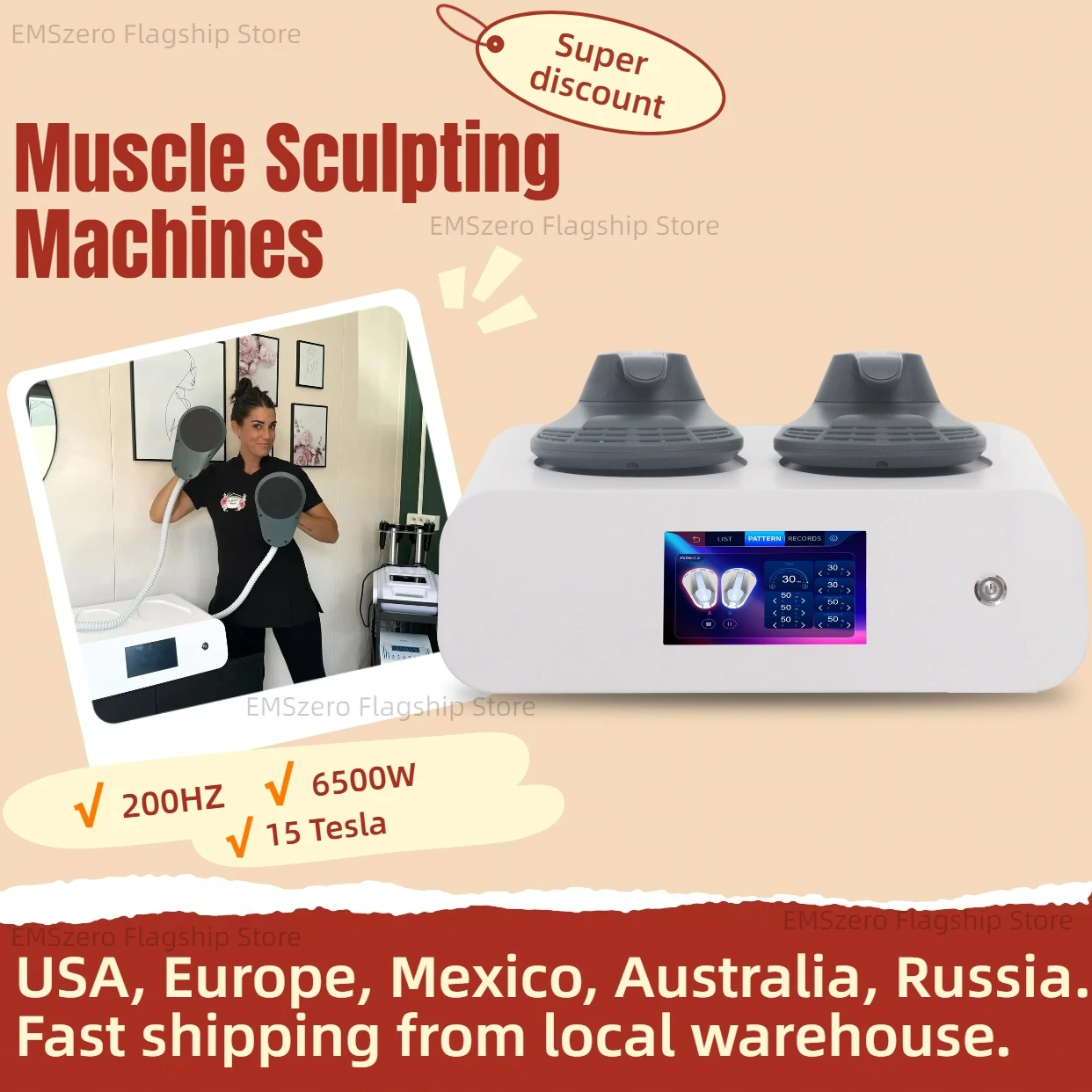 

EMSzero Body Contouring Machine EMSzero NEO RF 2025 EMS Sculpt Fat Removal HIEMT Slimming Shaping Non-invasive