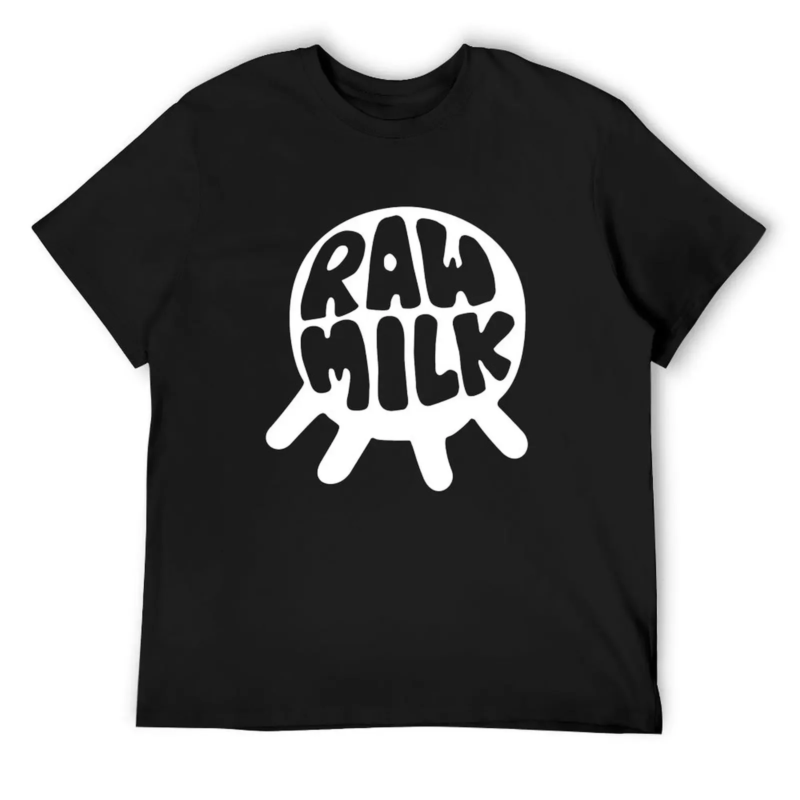 

Raw Milk - White T-Shirt summer clothes anime clothes clothing for men