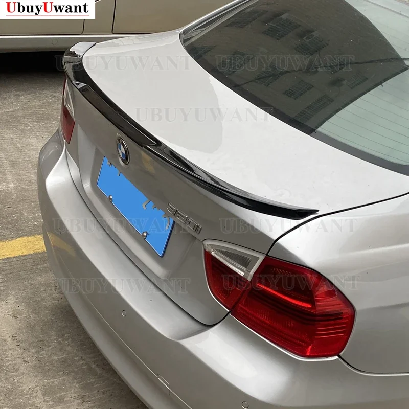 Use For BMW 3 Series E90 Spoiler 2005--2011 Spoiler M4 Style High Quality ABS Plastic Rear Trunk Wing Car Body Kit Accessories