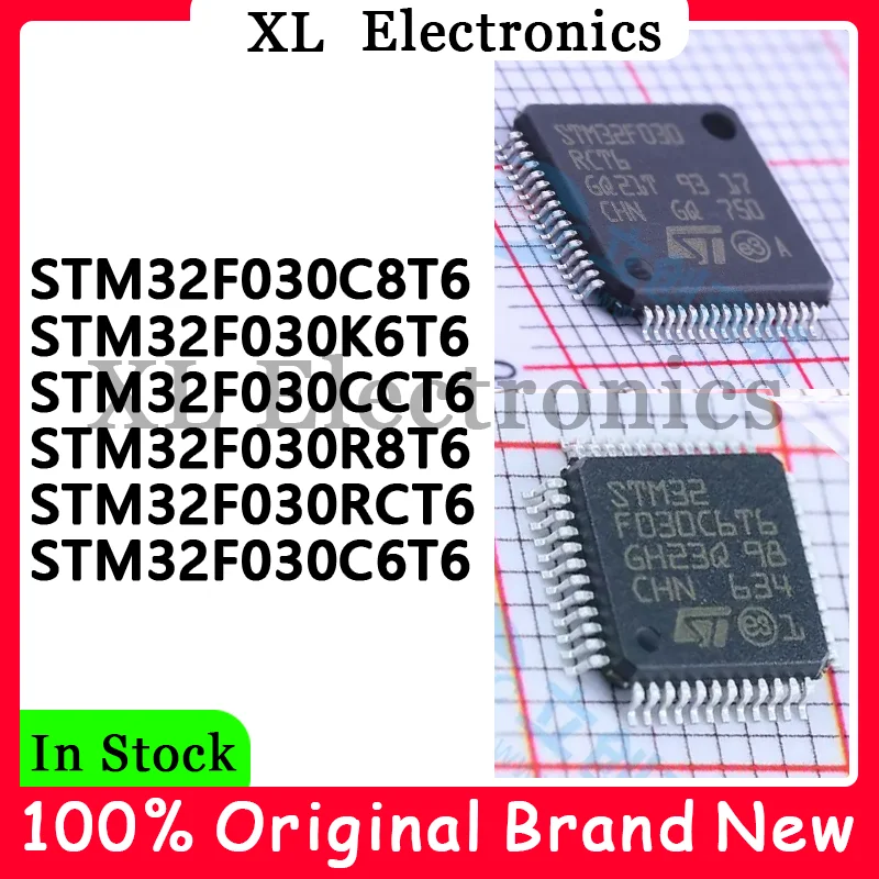 stm32f030c6t6-stm32f030c8t6-stm32f030cct6-stm32f030k6t6-stm32f030r8t6-stm32f030rct6-Новый-оригинальный