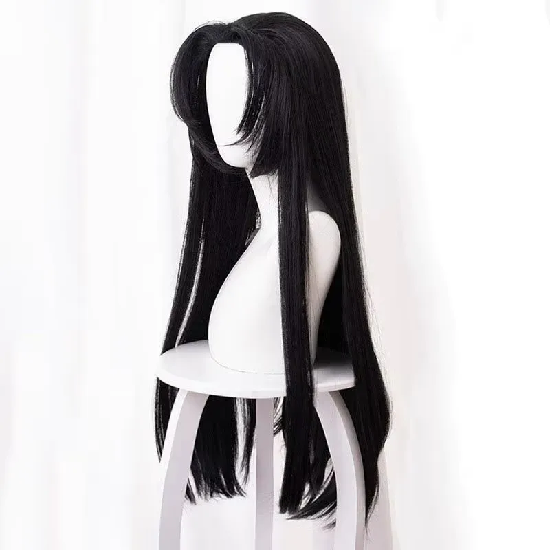 Anime Kochou Kanae Wig Kimetsu no Yaiba Cosplay Synthetic Black Long Heat Resistant Synthetic Hair Wigs Halloween view 2