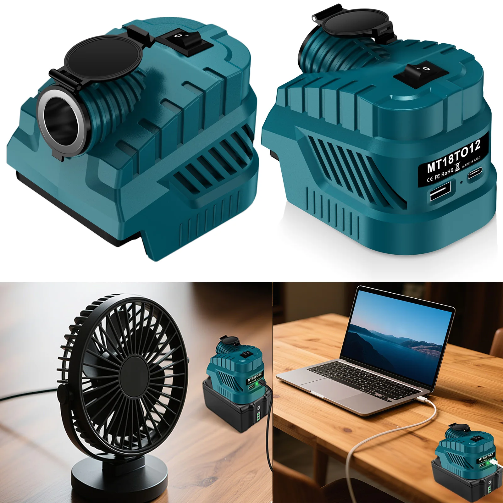 15-21V Batterij Converter Adapter Oplader Usb-poort Voor BL1850 BL1860B BL1840B Voor BL1830 BL182 BL1815 Batterij snel Opladen