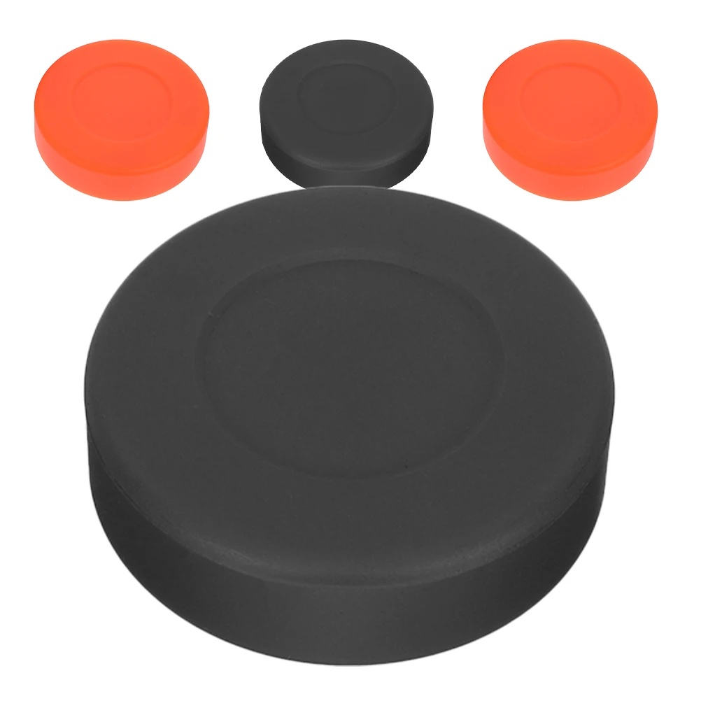 4 Buah Puck Hoki Es PVC dengan Kekerasan Tinggi dan Elastis untuk Latihan, Memukul Akurat, Perlengkapan Hoki