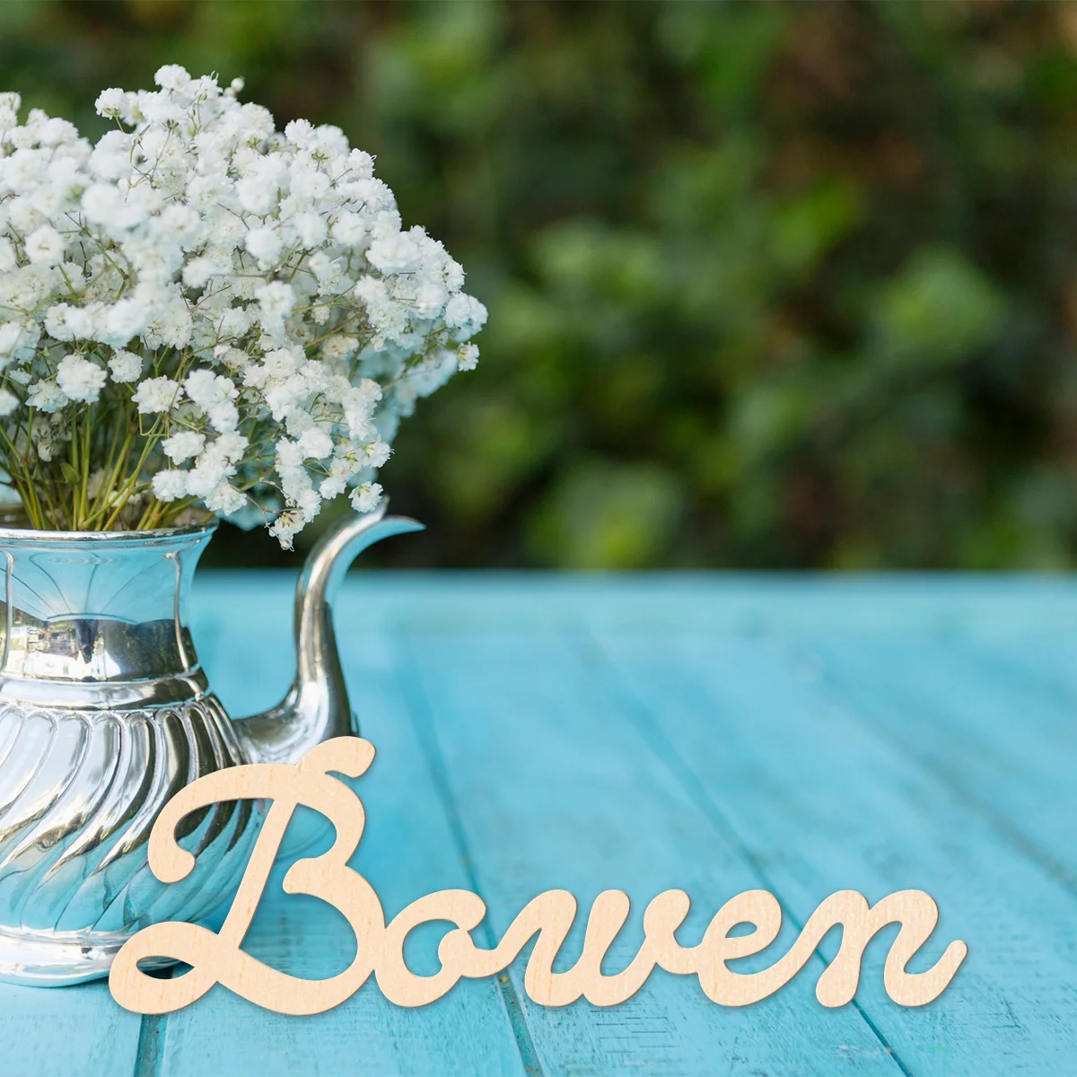 

1 PC Durable Customized Letter Customized Name Wooden Sign Laser-Cut Sign Traditional Style Tabletop Decorative Plaque for Bedro