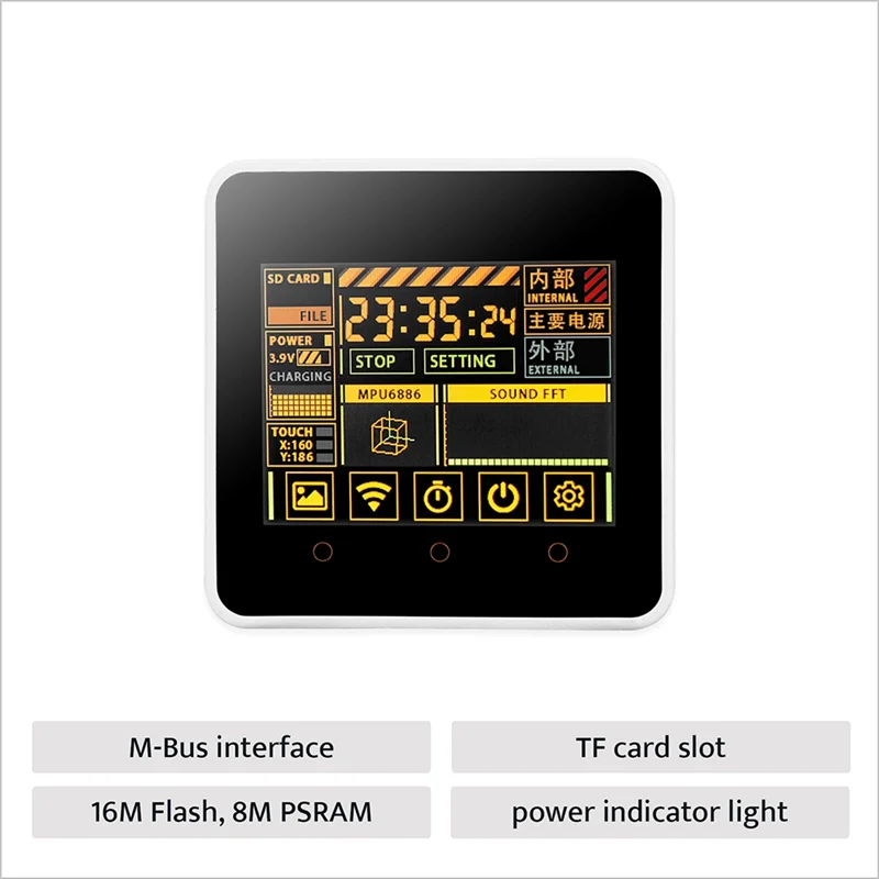 ABSQ-For M5stack Core2 V1.1 ESP32 Wifi Iot Development Kit Touch Screen With Graphical Programming 16MB Flash 8MB PSRAM