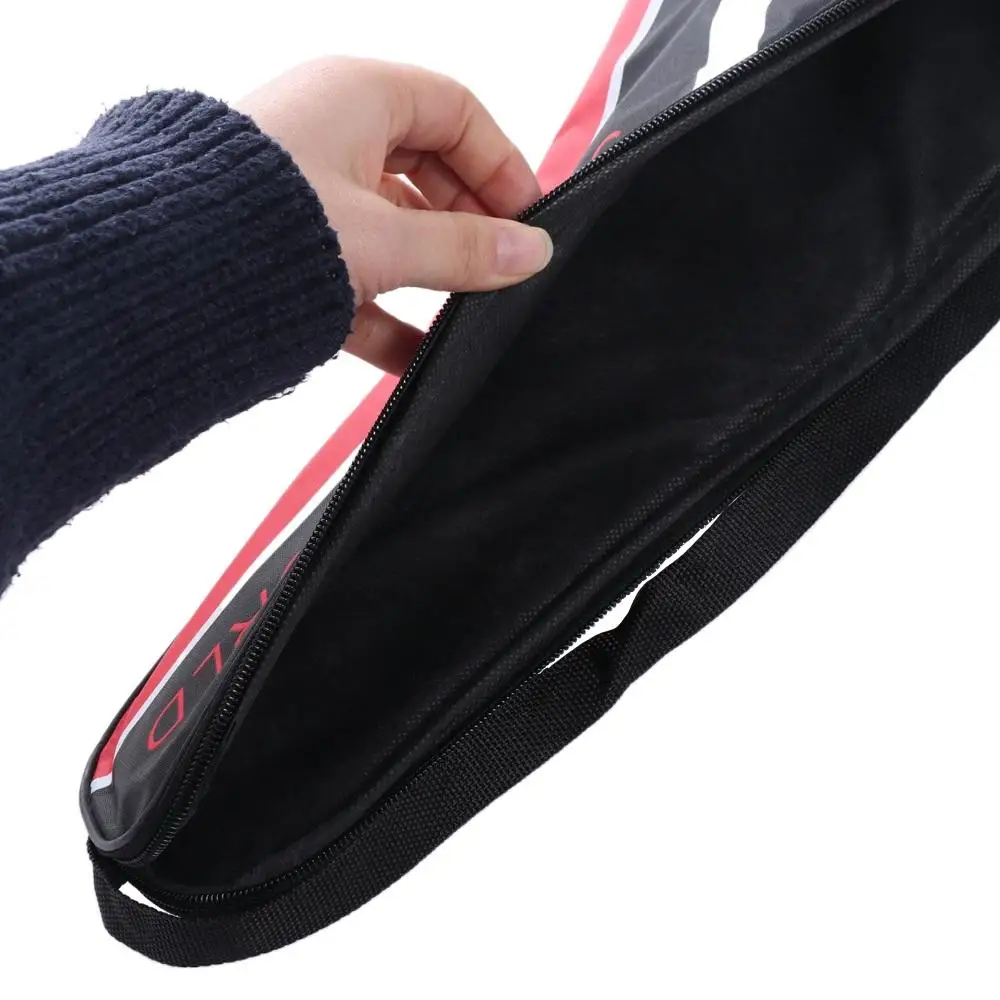 Oxford Cloth Badminton Racket Bag Adjustable Strap Racket Cover Shuttlecock Bag Shoulder Bag Lightweight Racquet Sports
