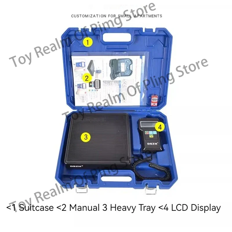 Digital A/C Refrigerant Charging Scale High-precision Portable  Freon Filling  with Case Measuring Tool RCS-7040