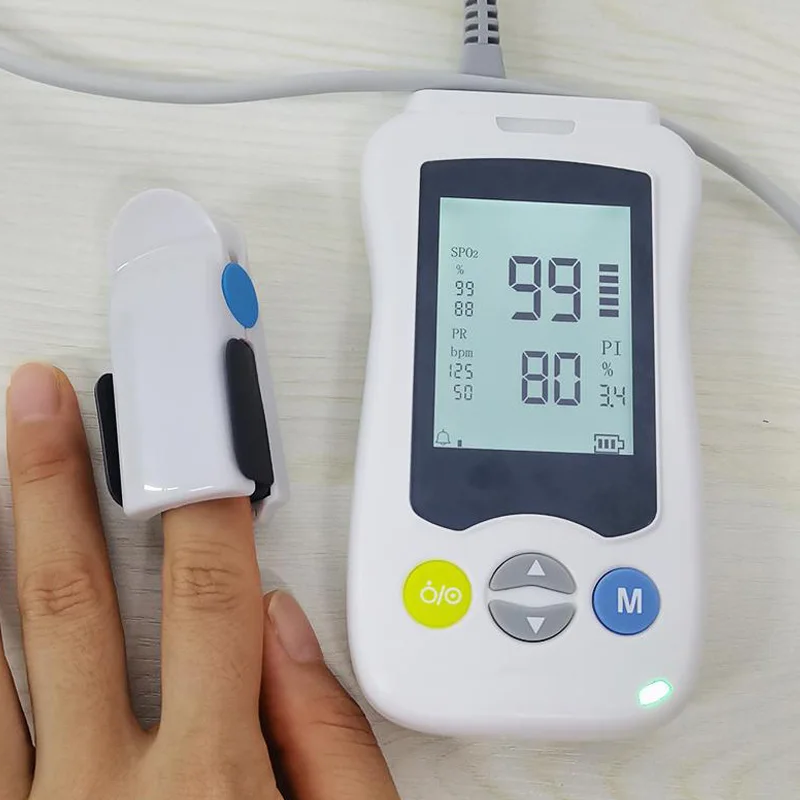 Rechargeable Pulse Oximetern Spo2 Monitor Home Oximeters Handheld Saturimetro Oxygen Saturation Pulse Oximeters  for Home