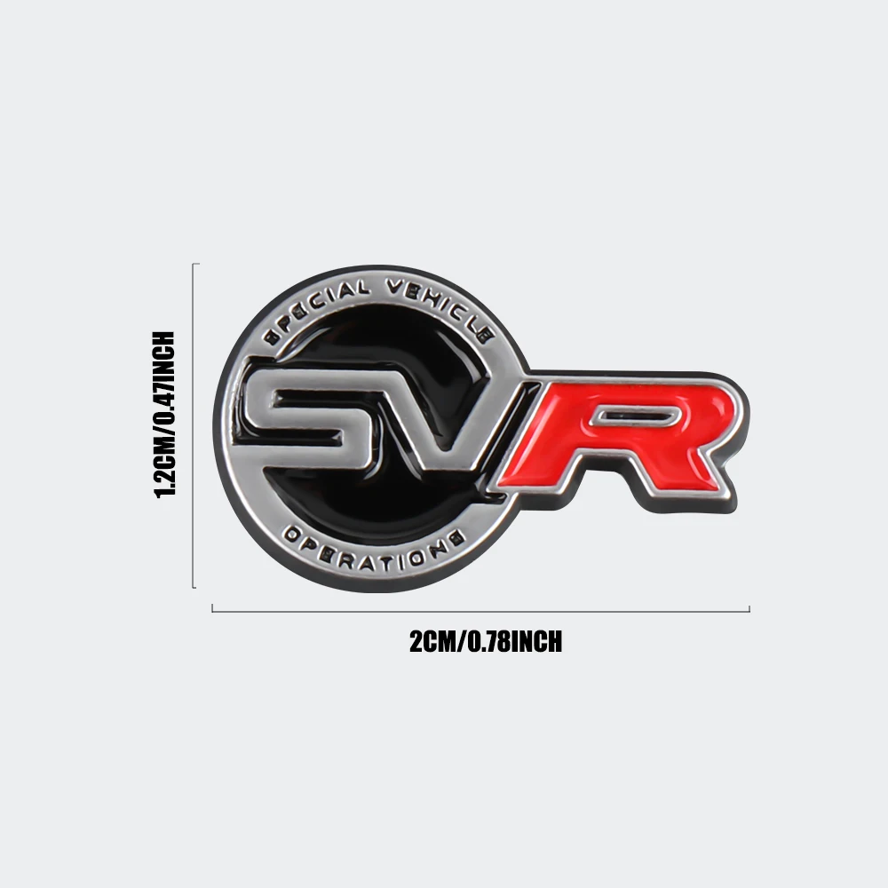 3D Car Styling Interior Badge Sticker SVR Logo Decoration Stickers For Landrover SVR Evoque Range Rover P250 P38 L320 2 Evoque