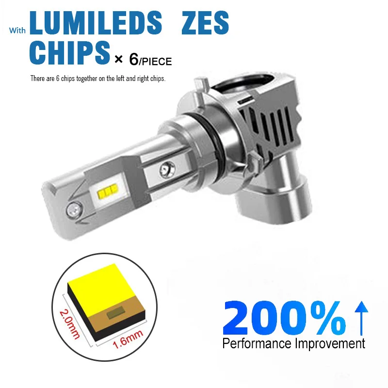 ZK30 LED Car Lights 110W/Pair 15000LM LED HB4 HB3 H8  H11 H7 H4 LED Car/Motorcycle Headlight Bulbs Hi/Lo 6000K 12V 24V LED H4