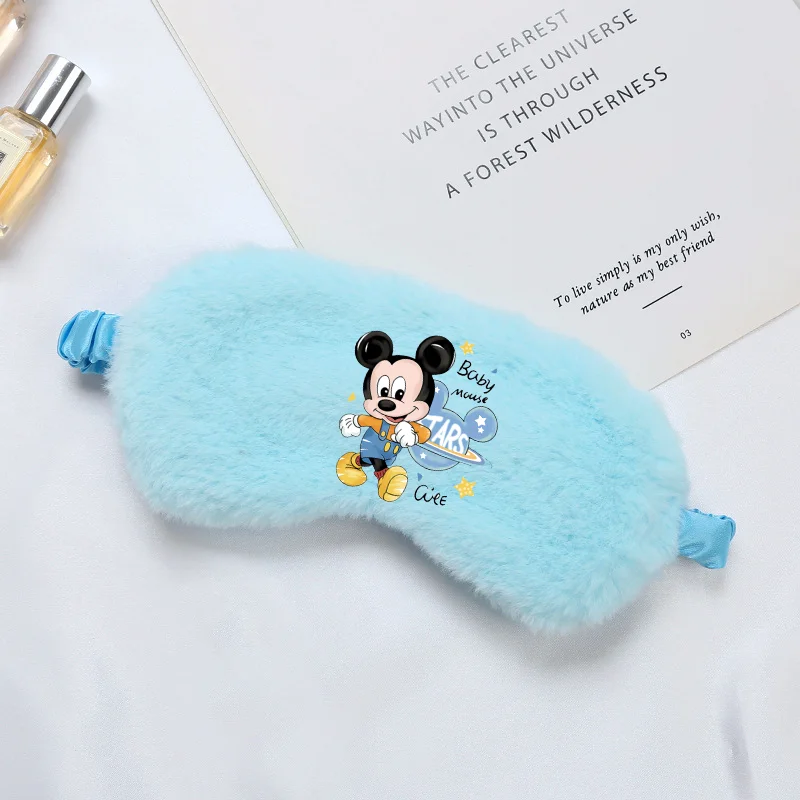 Disney Mickey Minnier Travel Blindfold Shading Eye Patch Anime Cartoon Character Sleeping Mask Light Proof Night Eye Cover Girls