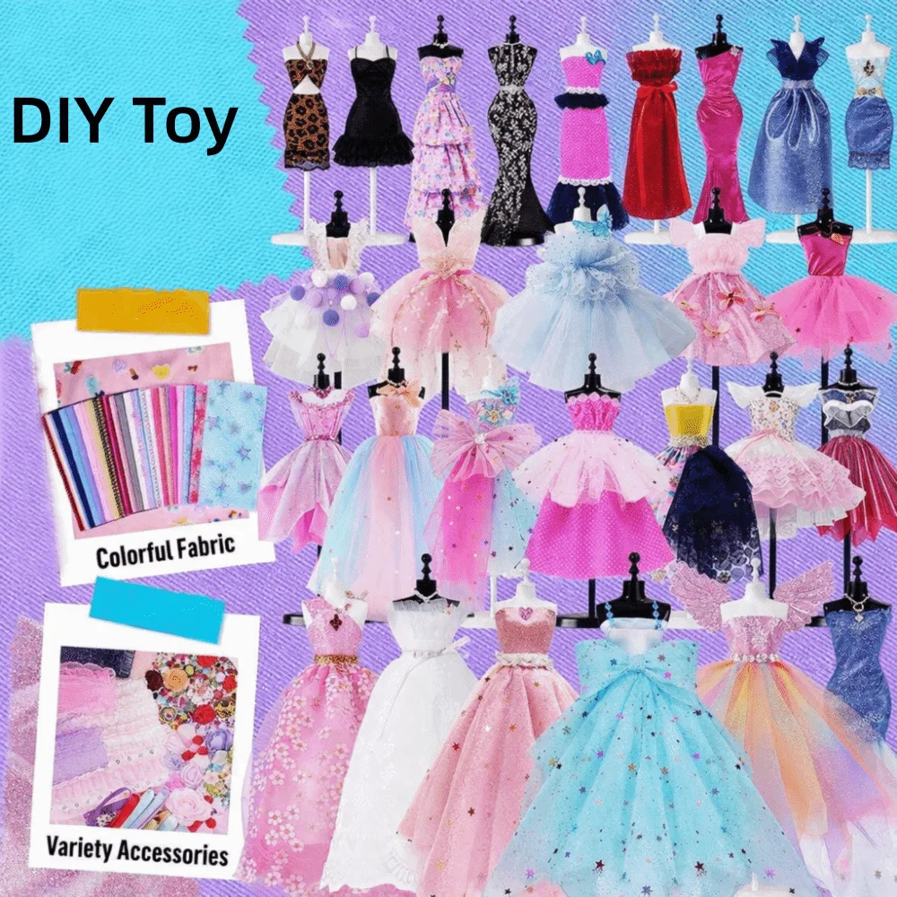 Funny Mutlicolor DIY Clothes DIY Material Clothes Making Game Handmade Clothes Crafting Craft Kit