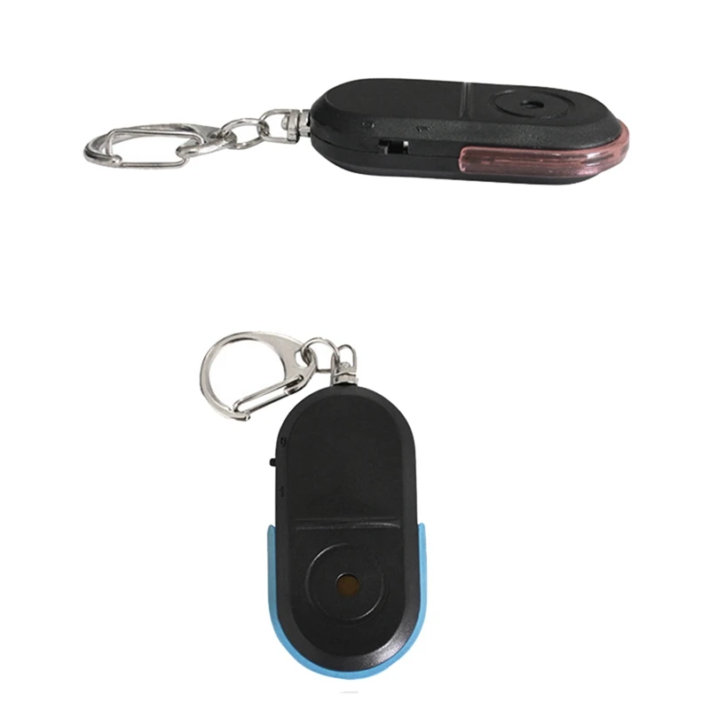 2x Anti-Lost Whistle Key Finder Wireless Alarm Smart Tag Key Locator Schlüssel bund Tracker Pfeife Sound LED Light Tracker