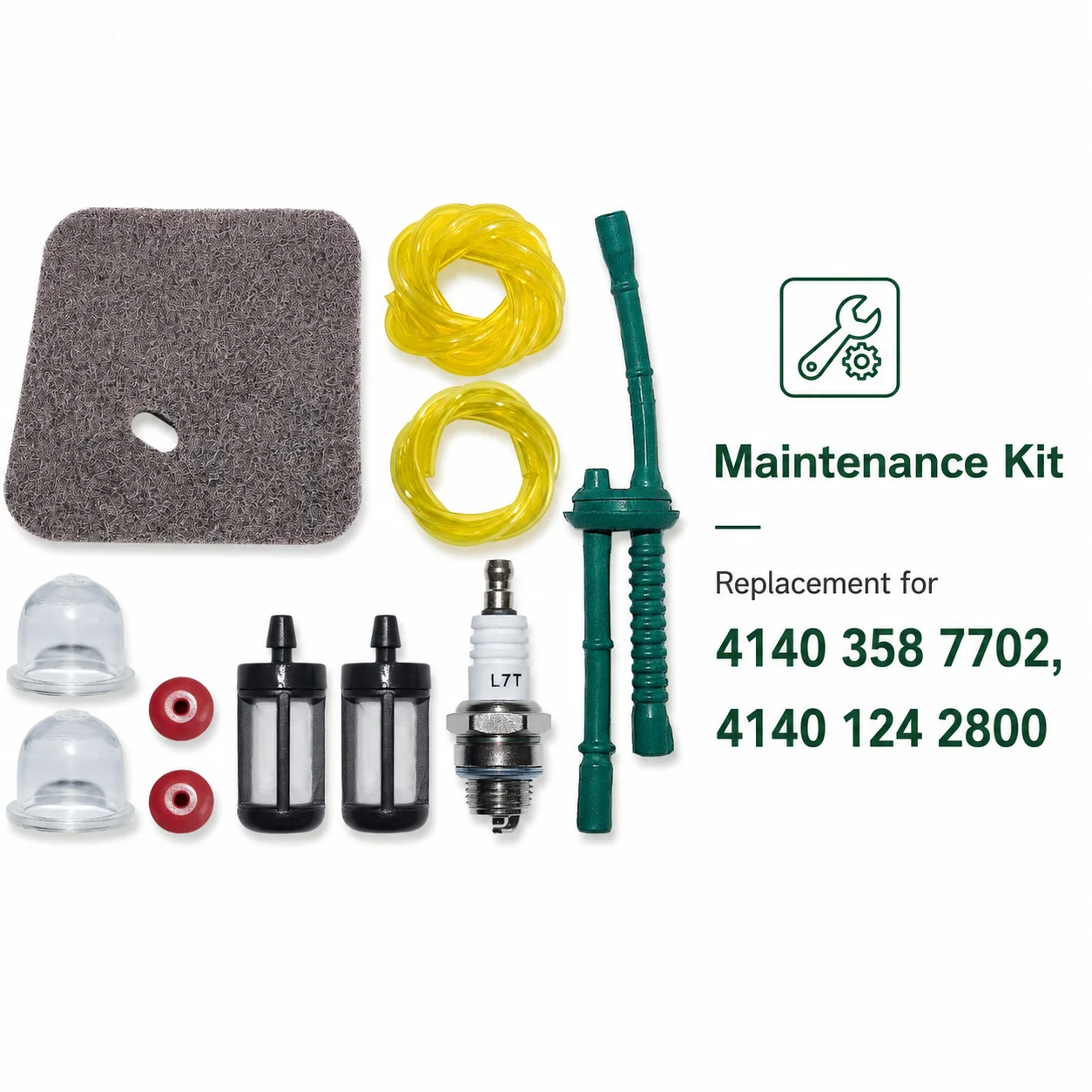 4140 358 7702 Air Filter Fuel Line Spark Plug Tune Up Kit For Stihl FS38 FS45 FS46 FS55 FS55R FS55RC KM55 HL45 Trimmer Parts