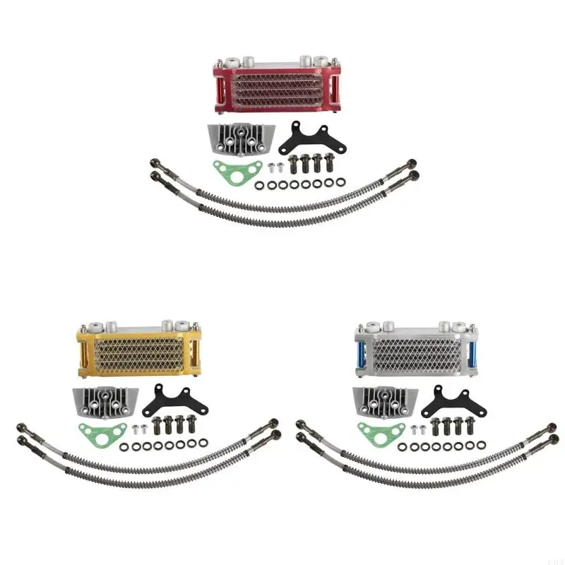 2025 New Universal Dirt Pit Bike Modification Oil Coolers for 50 70 90 110 125 140CC Cooling Radiator Engine Easy