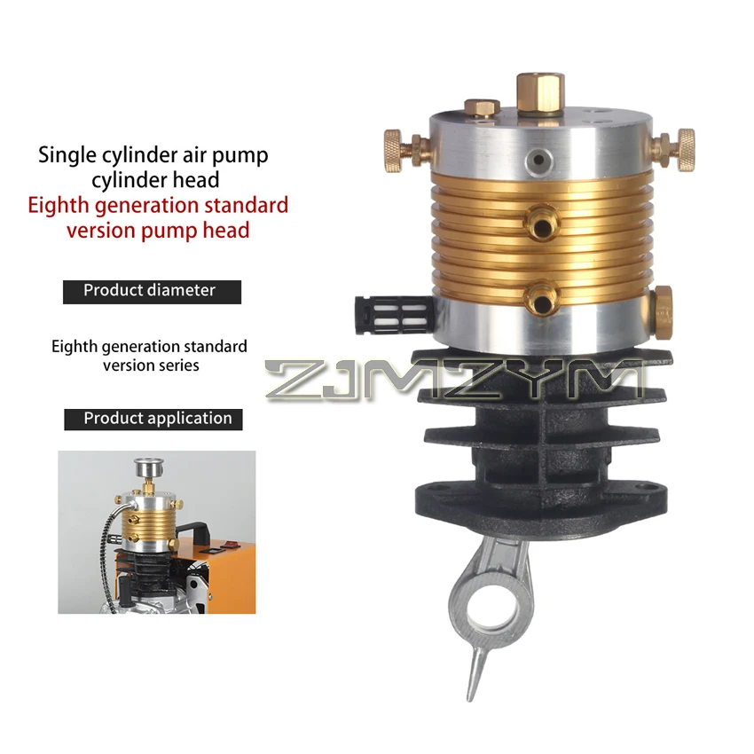 Imagem -02 - Universal High Pressure Inflation Pump Head Bomba de ar de Cilindro Único Cabeça Repair Parts Grupo 30mpa