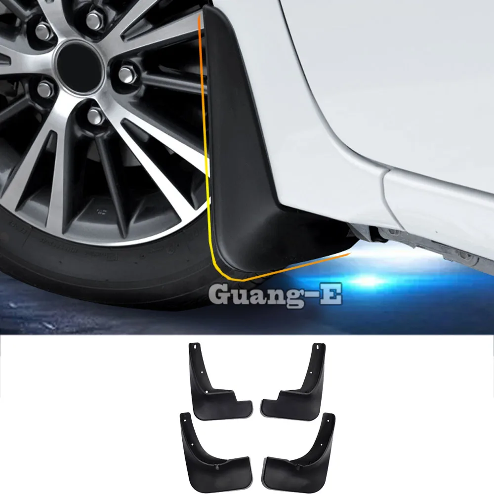 

For Honda FIT JAZZ 2014 2015 2016 Top Quality Car Cover Plastic Fender Soft Mudguard Protection Flap Splash Mud Guard Frame 4pcs