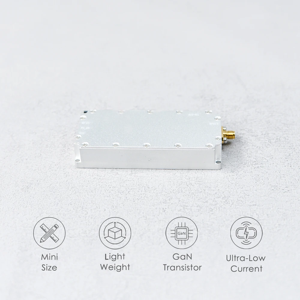 Módulo amplificador de potência RF 10W 720MHz-2.4GHz GaN