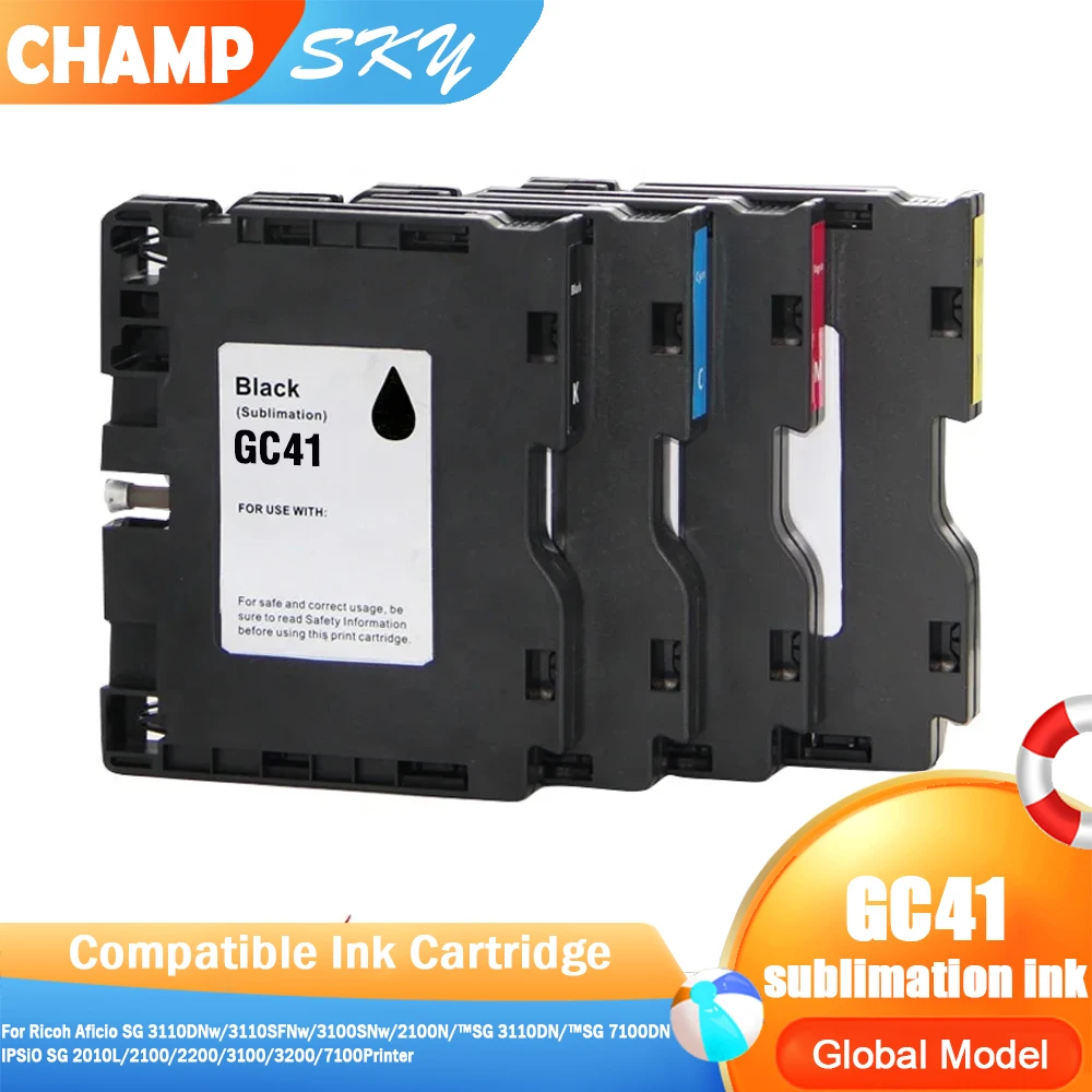 

Чернильный картридж GC-41 GC-41H GC41 GC41KH Premium Color Sublimation Compatible Inkjet для принтера Ricoh Aficio SG 3110DNw