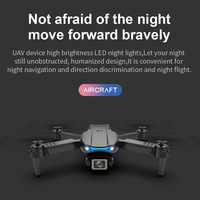 Foldable Mini Drone E99pro K3 - 4K HD Dual Camera & Hold Mode, LED Night Lights | WiFi Aerial RC Quadcopter Toy