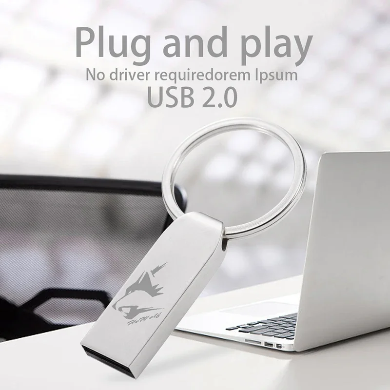 Sliver metal pen drive 64GB USB Flash Drive 8GB 16GB 32GB 128GB pendrive flash card u disk 256gb Sliver body metal External