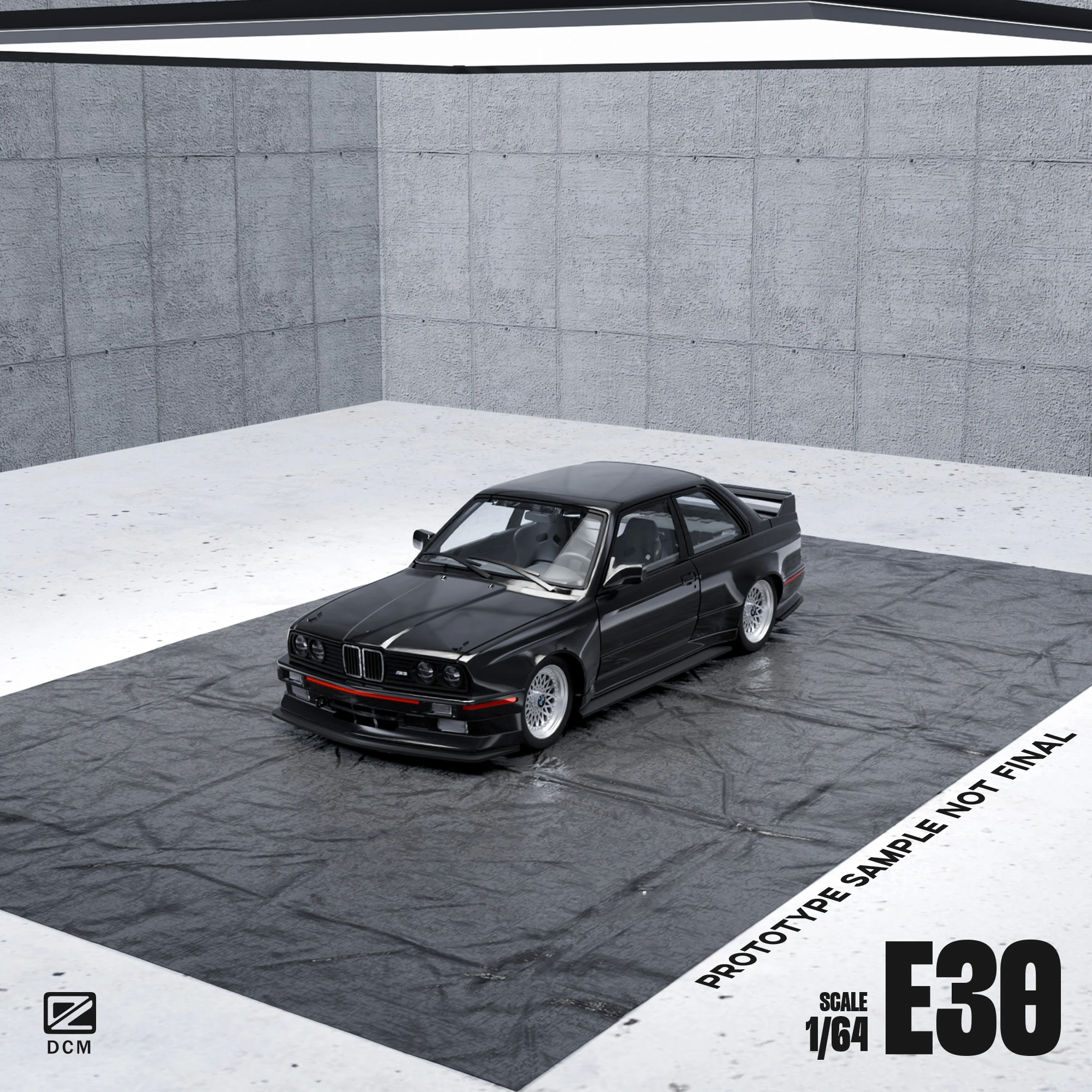 **Preorder**DCM 1:64  M3 (E30) Black Red Diecast Model Car