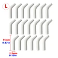 20pcs White L