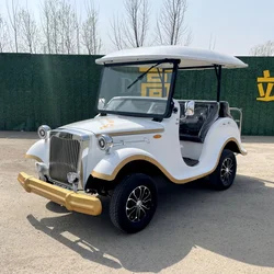 Made In China 5-Seater Shuttle Electric Car Battery-Powered New Energy Tourist Sightseeing Antique Classic Luxury Vintage Car