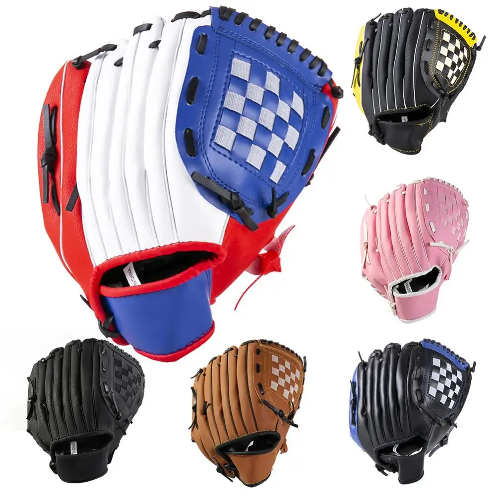 

Baseball Gloves Faux Leather Youth Adult Left Hand Training Practice Gloves Thicken Softball Baseball Gloves Sportswear Glove