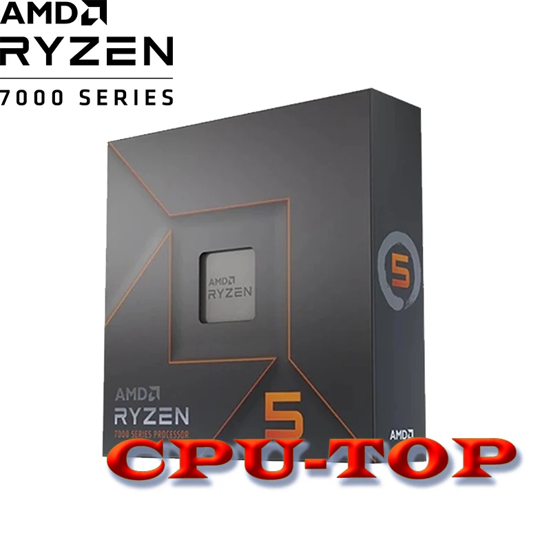 New AMD Ryzen 5 7600X R5 7600X BOX 100-000000593 4.7GHz 6-Core 12-Thread CPU Processo 5nm Zen4 105W Socket AM5 PCI-E5.0 No fan