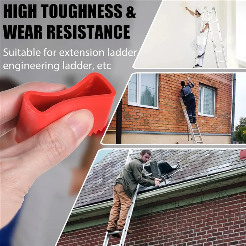 8 Uds. Cubiertas para pies de escalera, cubiertas versátiles para patas de escalera, almohadillas antideslizantes para escaleras, almohadilla de goma para pies, funda aislante para pies