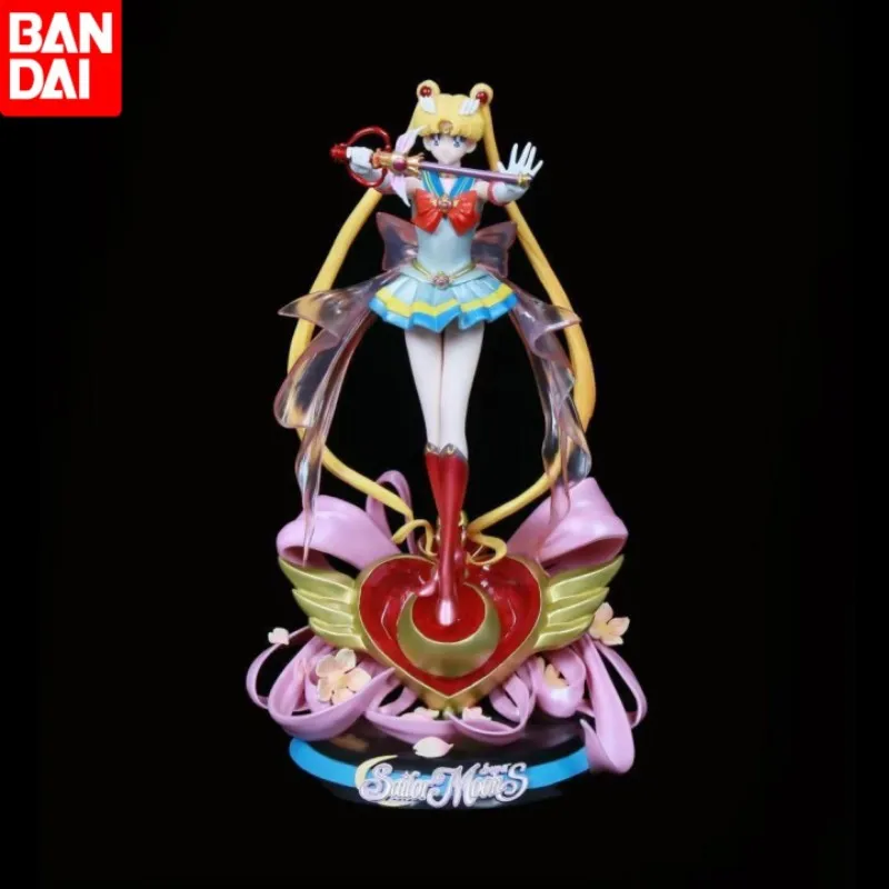 

35cm Anime Pvc Action Figure Super Sailor Moon Tsukino Usagi Figurine Statue Cartoon Character Model Collection Kids Toys Gifts