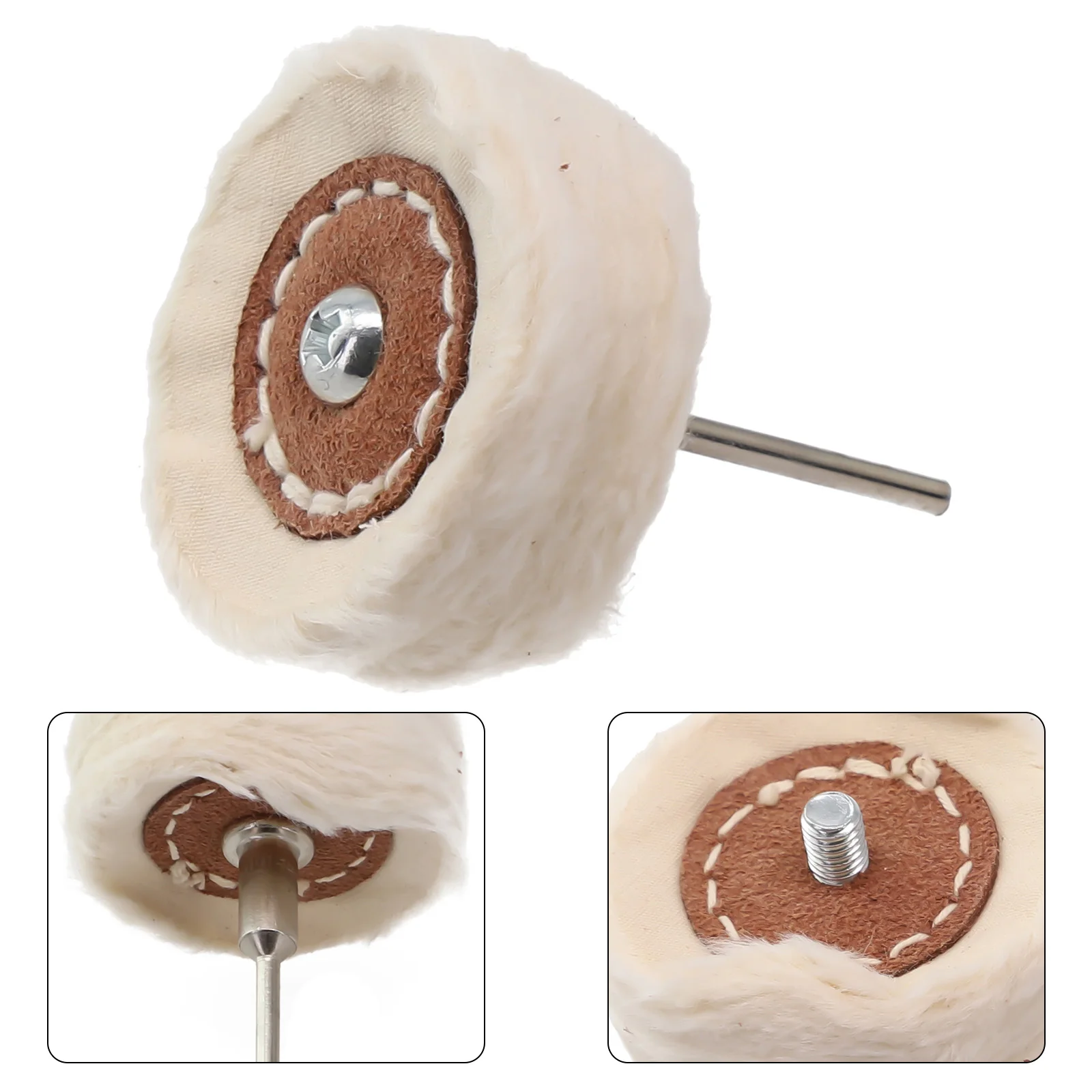 50mm T-Type Polish Cloth Wheel Brush Head For Rotary Tool Grinder Metal Jade Jewelry Hardware Stainless Steel