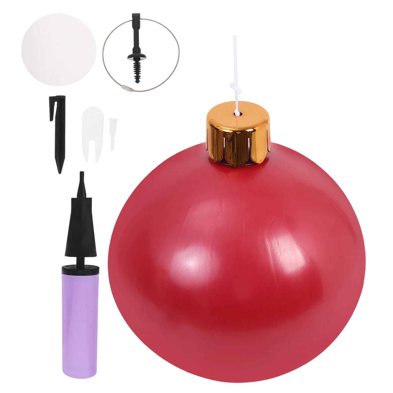 

Inflatable Christmas Ball Large Vintage PVC Hanging Ornament Holiday Decoration Xmas Outdoor Inflatable Ball Decor