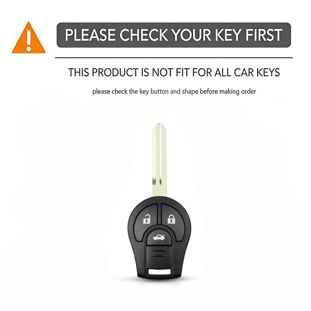 Silicone Car Key Case Cover For Nissan Maxima Versa Altima Sentra Tiida Armada Juke Micra Cube Car-styling Fob 3 Buttons