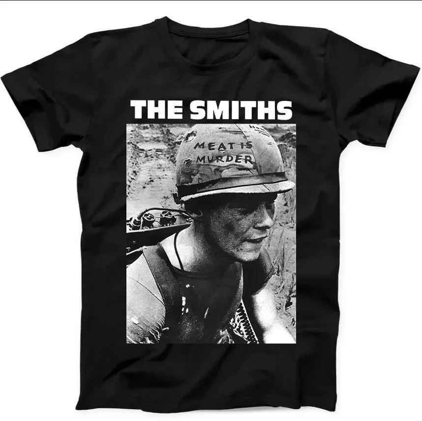 

Женская летняя футболка больших размеров в винтажном стиле The Smiths, хлопковая, дышащая, стильная, универсальная, в уличном стиле, оверсайз