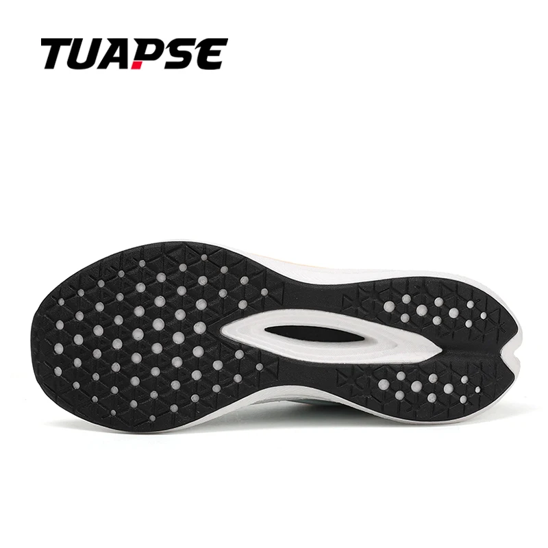 TUAPSE Otoño Invierno hombres zapatos deportivos placa de carbono microfibra cuero lana cálido felpa impermeable antideslizante pareja zapatos para correr