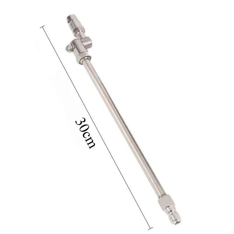 1/4 High Pressure Car Washing Gun Quick Connect 360° Adjust Spray Nozzle Extension Wand Fan Jet Tip Car Chassis Air Conditioner view 6
