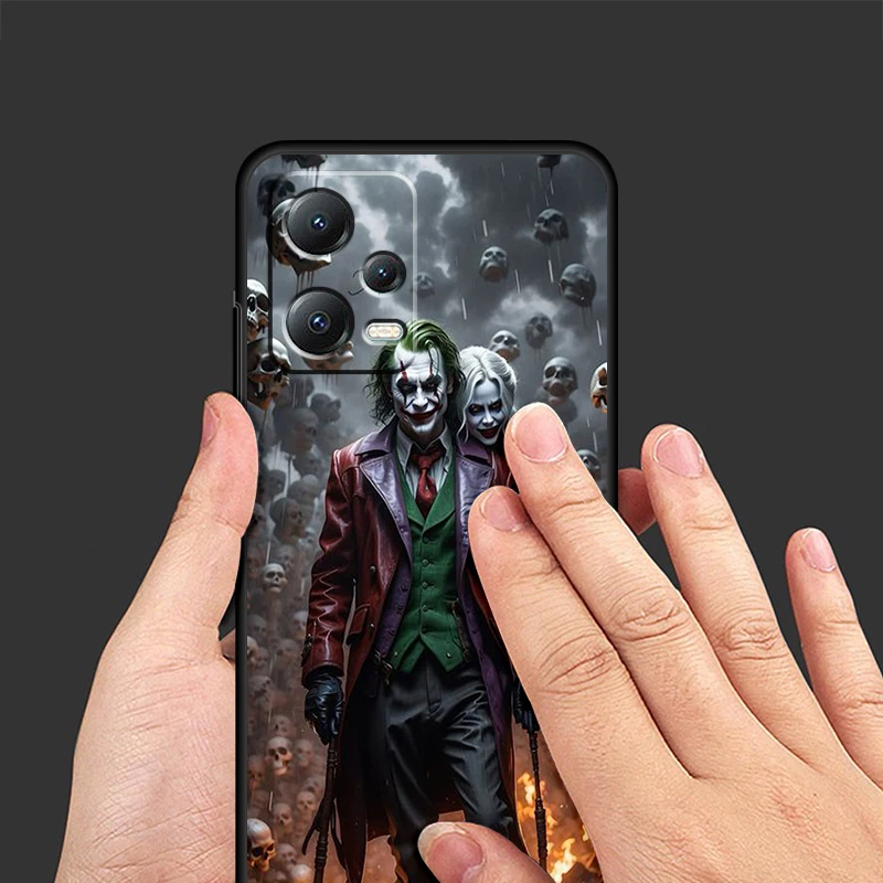 J-Jokers Anime Luxury Cute For Xiaomi Redmi Note 13 12R 12 12S Turbo 11 11T 11S 10 10S Pro Plus 5G Black Cover Phone Case